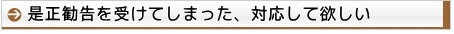 是正勧告への対応・行政調査への立会い